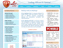 Tablet Screenshot of leo-backup.com